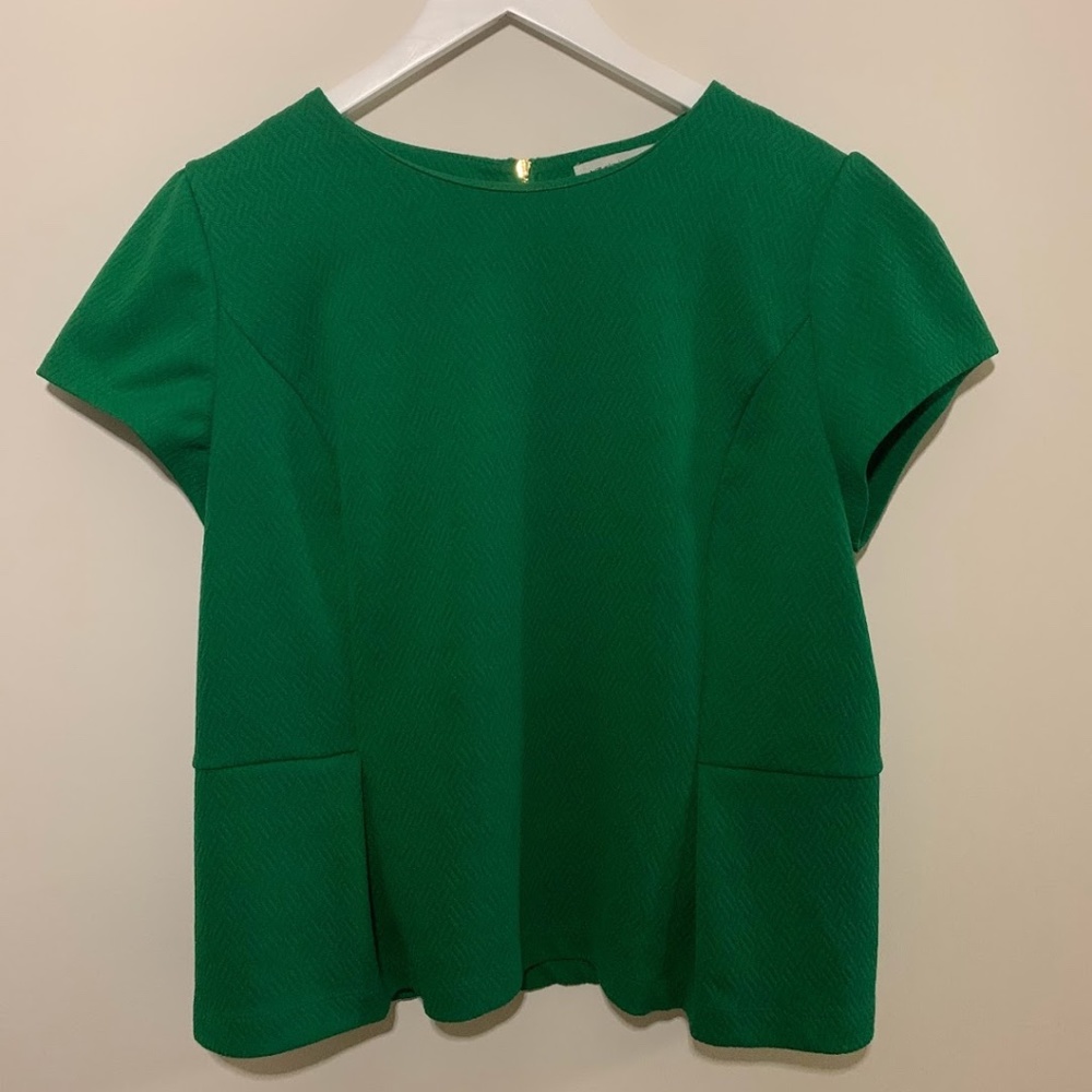 Liz Claiborne Green Short Sleeve Blouse